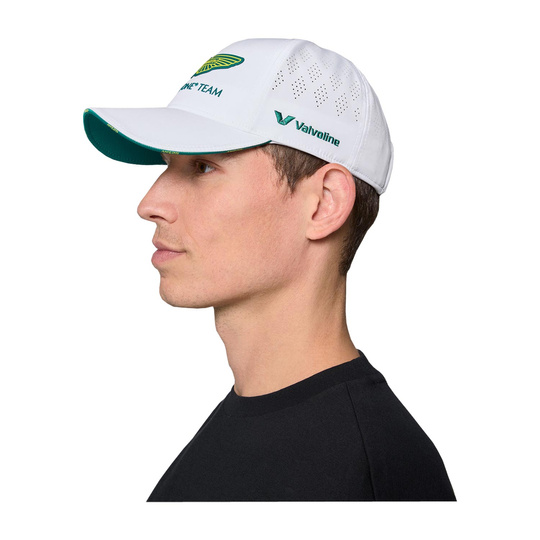 Gorra de béisbol para hombre Team Aston Martin F1 2025 blanco