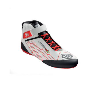 OMP KS-2X Racing Shoes White-Red (FIA)