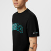  Mercedes Germany AMG F1 Mens George Russell Logo T-shirt Black