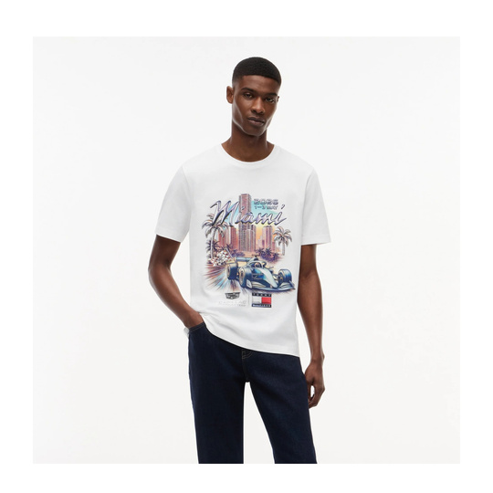 2026 Cadillac F1 Miami Graphic T-shirt White