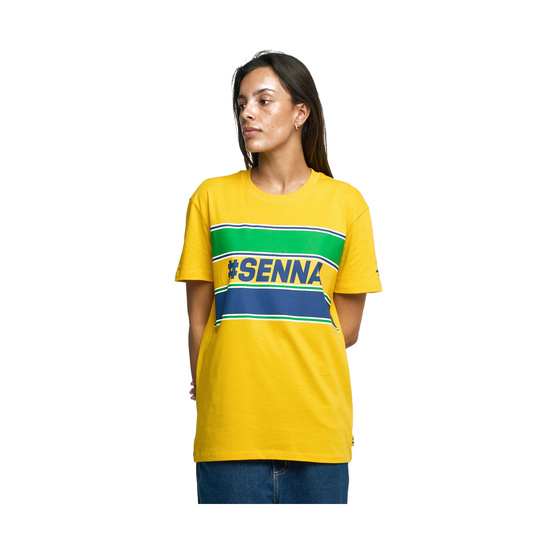 Ayrton Senna Collection Ayrton Senna Hashtag T-shirt Yellow