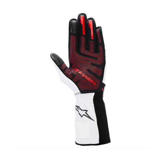 Alpinestars Tech-1 KX V4 Racing Gloves White-black (FIA)