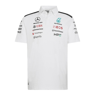 2026 Mercedes AMG F1 Team Polo Shirt White