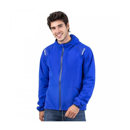 Sparco Italy Mens WILSON Rain Jacket Blue