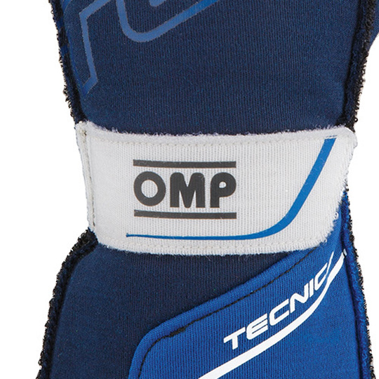 OMP Tecnica Racing Gloves Navy Blue (FIA)