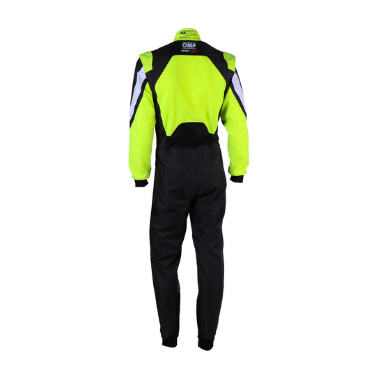 OMP KS-3X Kids Karting Suit Black/Yellow (FIA)