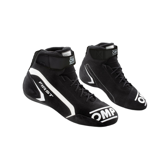 OMP First MY21 Racing Shoes Black (FIA)