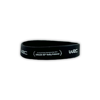 2024 80th Rally Poland WRC silicone wristband black