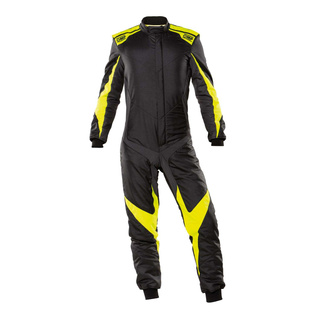 OMP Italy ONE EVO X Racing Suit Black/Yellow (FIA homologation)