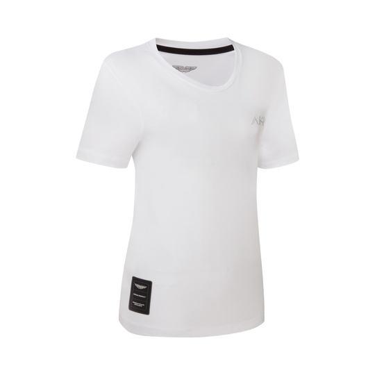 Camiseta mujer AMR Logo Aston Martin Racing 2026 blanca