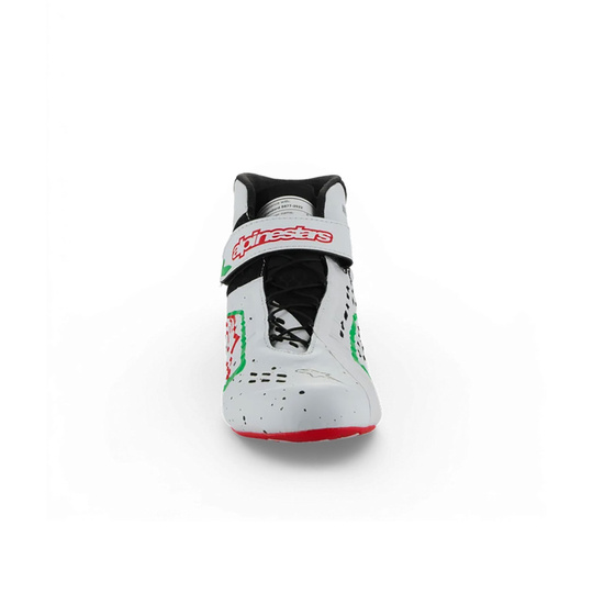 Alpinestars Tech-1 KX V3 Racing Shoes White/Green (FIA)