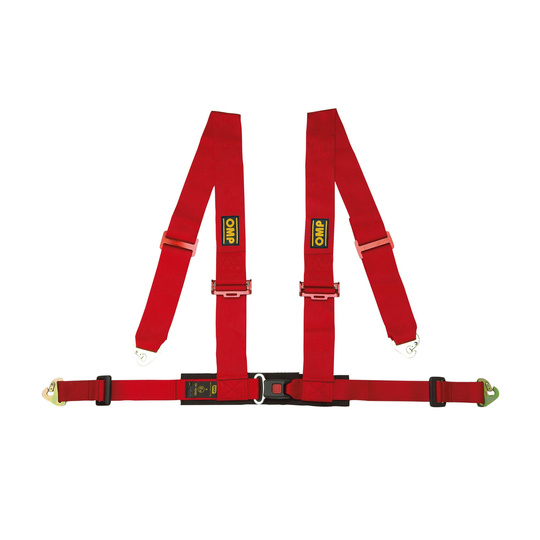 OMP DA508 4-Point Harness Red (ECE)