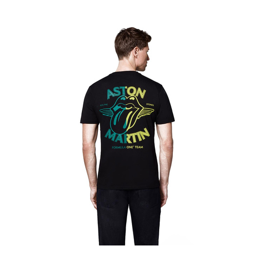 2025 Aston Martin Aramco F1 Men's Wireframe Graphic T-Shirt