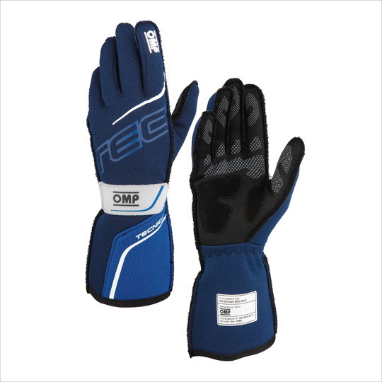 Gants OMP Tecnica bleu marine (FIA)