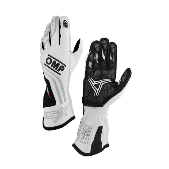Guantes OMP KS-X 8877-2022 blancos (FIA)