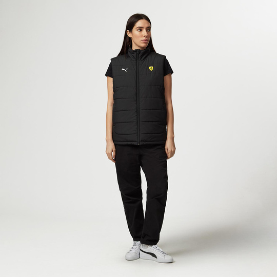 2024 Ferrari Italy F1 Mens Logo Gilet Black