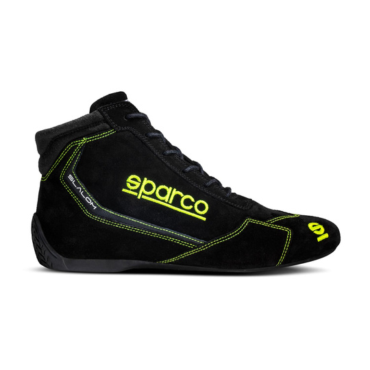 Botas Sparco Slalom MY22 negras/amarillas (FIA)
