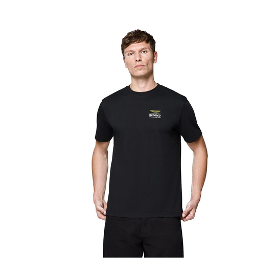 2025 Aston Martin Aramco F1 Men's Wireframe Graphic T-Shirt