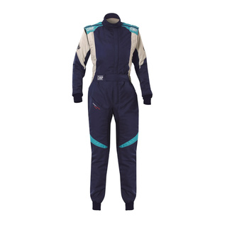 OMP Italy FIRST EVO ELLE MY25 Racing Suit navy (FIA)