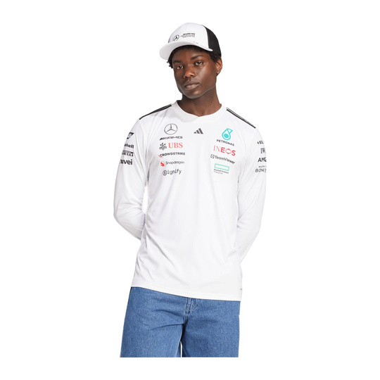 Mercedes AMG F1 Team Long Sleeve T-shirt White