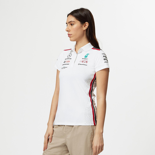  Mercedes AMG Germany F1 Ladies Team Polo Shirt White