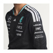 2026 Mercedes AMG F1 Authentic Team Long Sleeve T-shirt Black