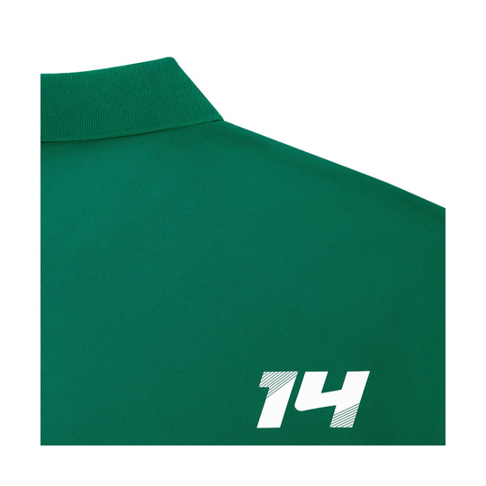2024 Aston Martin UK Mens Alonso Kimoa Minimal Polo shirt