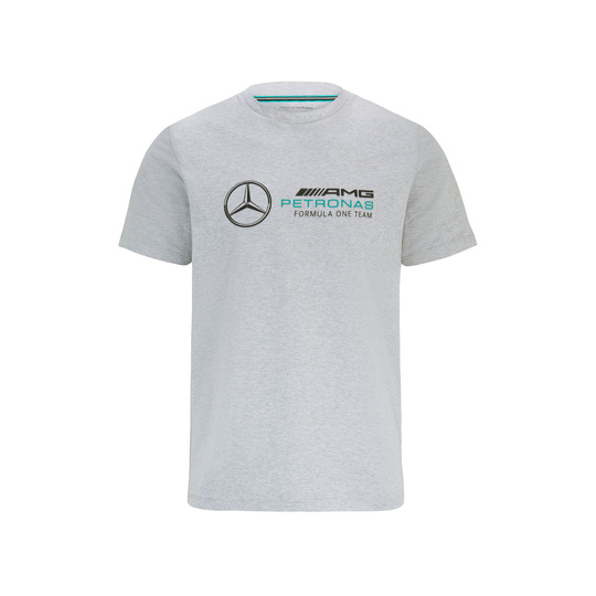  Mercedes Germany AMG F1 Mens Logo T-shirt Grey