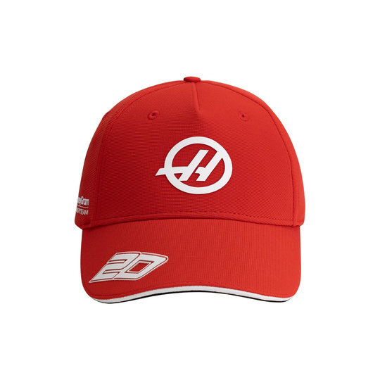 Haas USA F1 Mens Magnussen baseball cap red