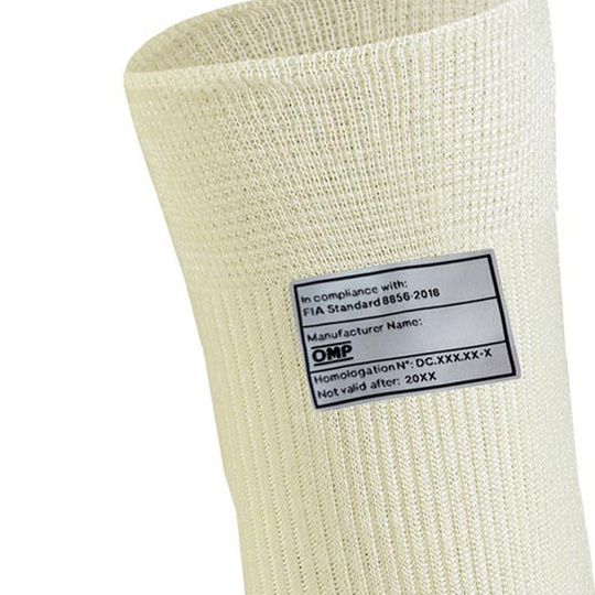 Chaussettes OMP blanches (FIA)