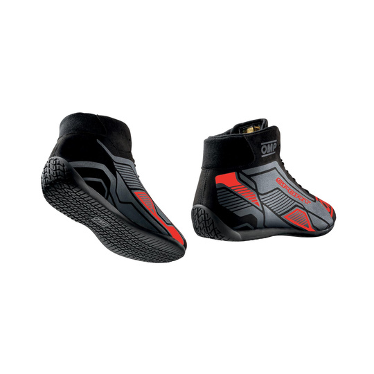 OMP Sport MY22 Racing Shoes Black/Red (FIA)