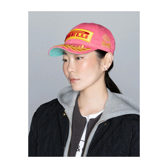 Gorra Oficial F1 Podium Gorra Béisbol Pirelli Motorsport F1 Edición Especial USA, Negro/dorado, Ajustable, Oficial, Podio 1er Lugar, Grand Prix Miami/Austin/Las Vegas Gorra Ajustable Algodón