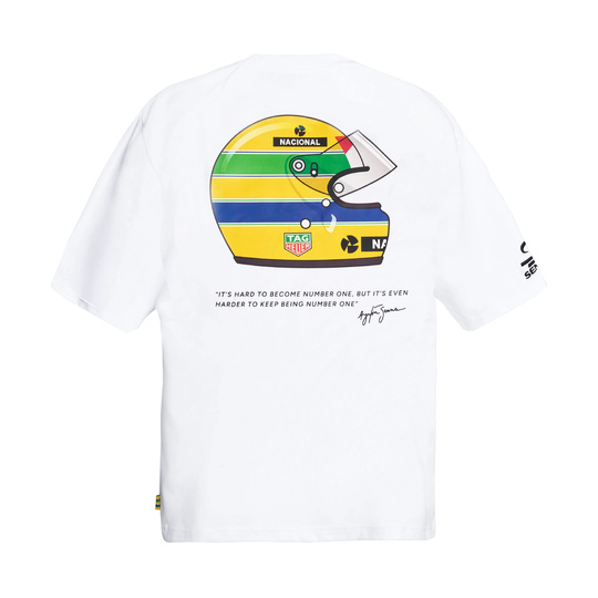 2026 Ayrton Senna Collection Ayrton Senna TAG Heuer Helmet T-shirt