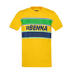 2025 Ayrton Senna F1 Collection Mens Hashtag T-Shirt yellow
