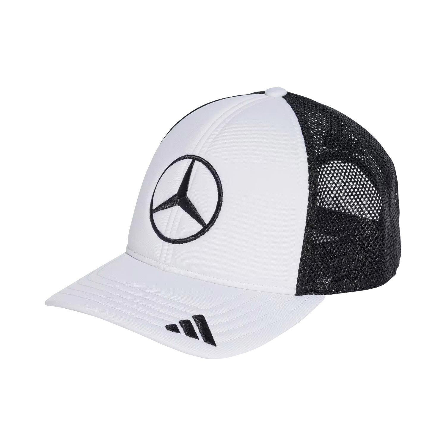 2025 Mercedes AMG F1 Mens Star Trucker Cap white