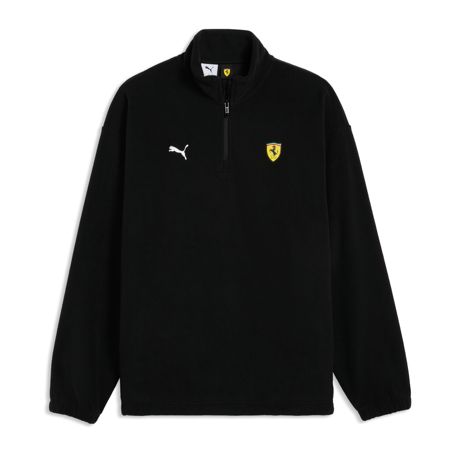 2026 Scuderia Ferrari F1 Italy Mens 1/4 Zip Sweatshirt black