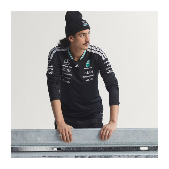 T-shirt à manches longues Mercedes AMG F1 Authentic Team 2026 noir