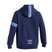 Sparco Italy Full Zip Martini Racing MY25 Mens Hooded Sweatshirt navy blue