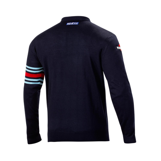 Sparco Italy Mens Martini Crew Neck Sweatshirt navy blue