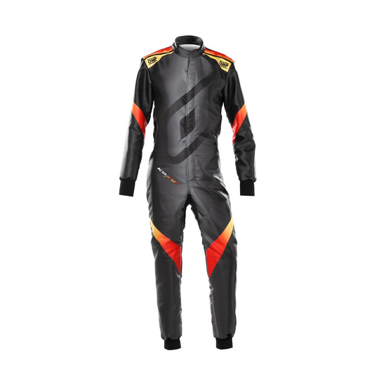 OMP KS-X Art Karting Suit Black/Red (FIA)