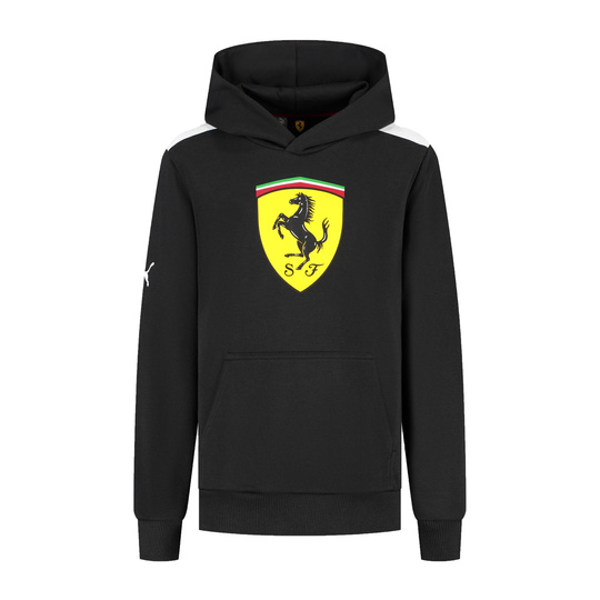 Scuderia Ferrari F1 Kids Shield Hoodie Black
