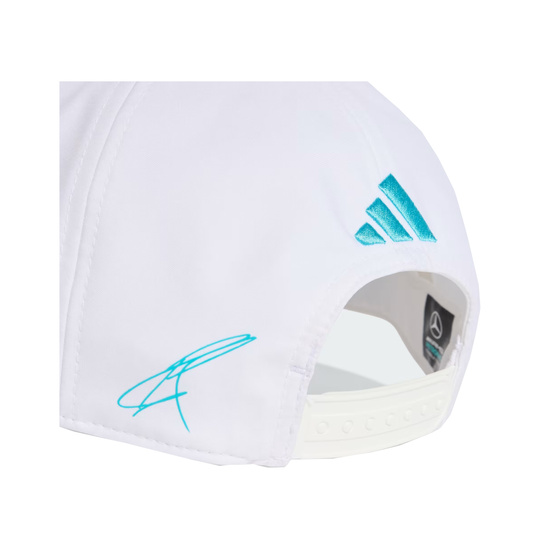 Gorra Mercedes AMG F1 George Russell 2026 blanca