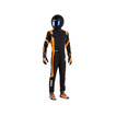Mono de karting Sparco Thunder negro/naranja (FIA)
