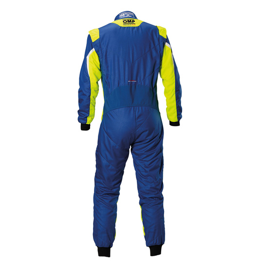 OMP Italy TECNICA EVO MY23 Racing Suit Blue/Yellow (FIA)