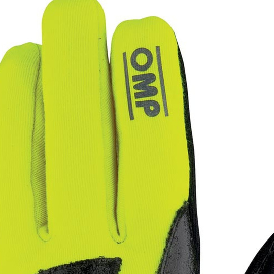 Gants OMP PRO Mech S jaune (FIA)