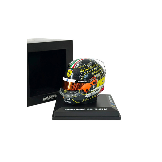 Casco de Charles Leclerc de la Scuderia Ferrari para el Gran Premio de Monza, escala 1:5