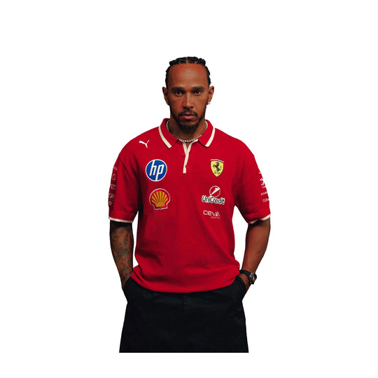 2025 Scuderia Ferrari F1 Men's China GP Polo Shirt red