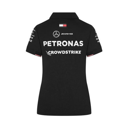 2024 Mercedes AMG Petronas F1 Team Women's Black Polo