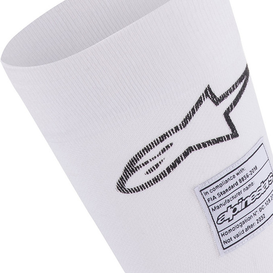 Chaussettes Alpinestars ZX V4 blanches (FIA)