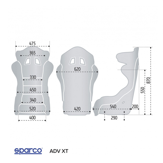 Asiento Sparco PRO ADV XT CARBON TECH (homologación FIA)